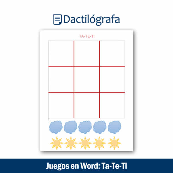 juego: ta-te-ti en word
