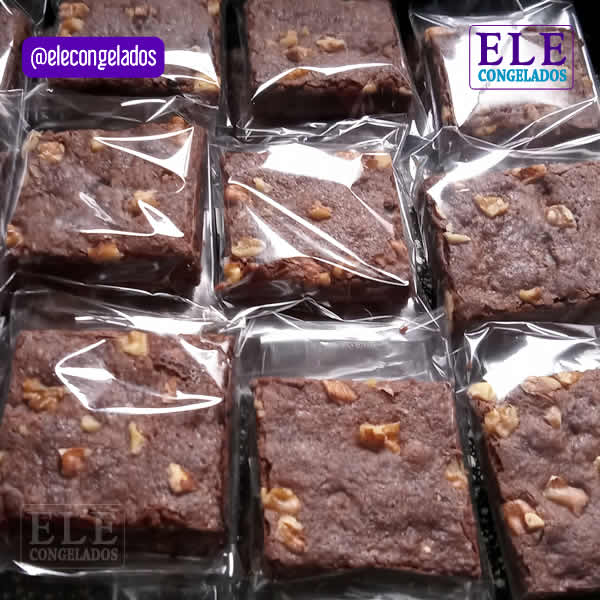 Brownie de chocolate con nueces
